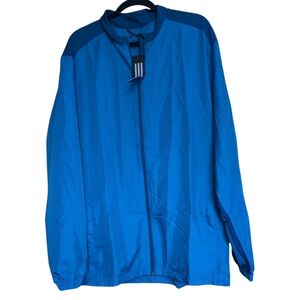 Nwt Adidas Blue Windbreaker L